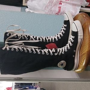 Converse Blue tall lace up size 9